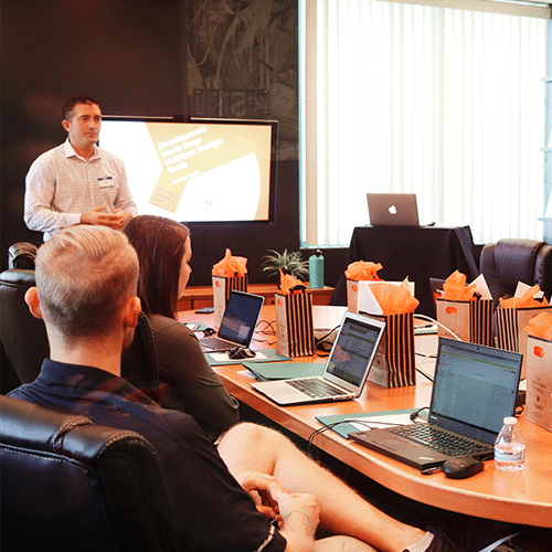 Photo présentation, prendre la parole